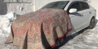 Bayburt’ta dondurucu soğuk etkili oluyor