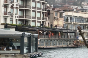 Bebek Otel’de kaçak bölümler yıkılıyor
