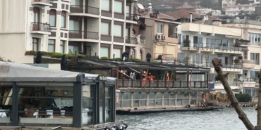 Bebek Otel’de kaçak bölümler yıkılıyor