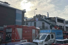 Beşiktaş’ta iş yerinde korkutan yangın: 1 itfaiyeci yaralandı
