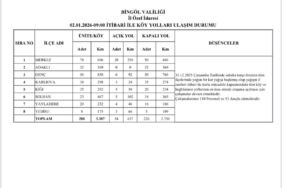 Bingöl’de 226 köy yolunda çalışmalar sürüyor