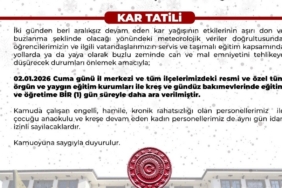 Bingöl’de eğiteme 1 gün ara verildi