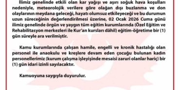 Bursa’da eğitime kar engeli