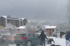 Bursa’da korku dolu anlar: Kayan araç vatandaşların arasına daldı