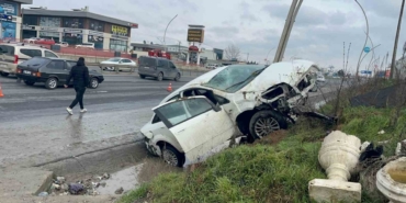 Çerkezköy’de feci kaza: 3 yaralı