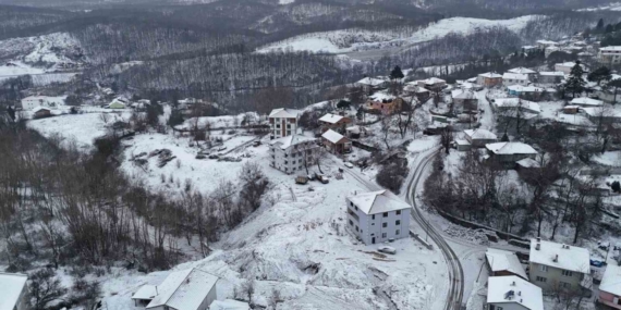 Demirköy’de kartpostallık kış manzarası