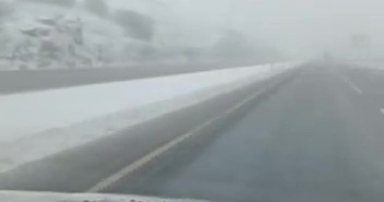 Denizli emniyeti sürücülere kar yağışı sonrası uyarıda bulundu