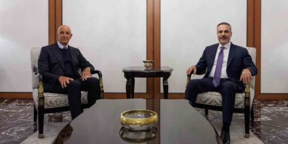 Dışişleri Bakanı Fidan, ABD’nin Ankara Büyükelçisi Barrack’ı kabul etti