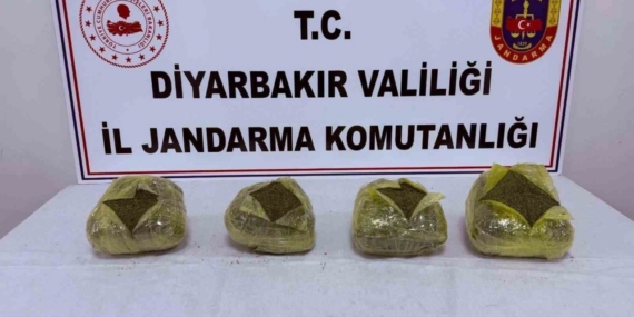 Diyarbakır’da 28 kilo esrar ele geçirildi