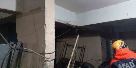 Diyarbakır’da binanın kolonu çatladı, 83 kişi tahliye edildi