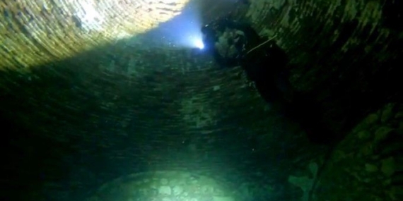 Diyarbakır’da sualtındaki Tekye Medresesi görüntülendi