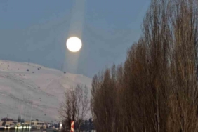 Dolunayın görüntüsü büyüledi