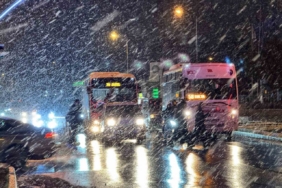 Edirne’de yoğun kar yağışı etkili oluyor