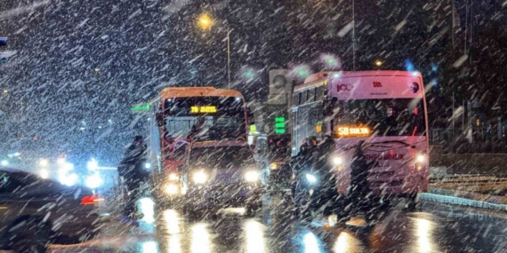 Edirne’de yoğun kar yağışı etkili oluyor