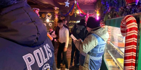 Edremit polisi yılbaşında kuş uçurtmadı