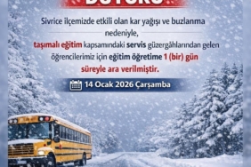 Elazığ’ın iki ilçesinde taşımalı eğitime ara verildi