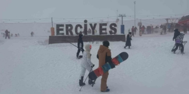 Erciyes’te kar kalınlığı 130 santime ulaştı