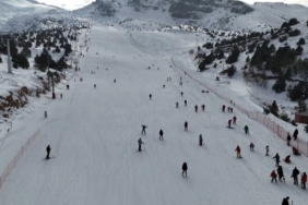 Ergan Kayak Merkezinde hafta sonu yoğunluğu