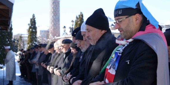 Erzurum’da şehitler için gıyabi cenaze namazı
