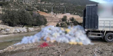 Finike’de dere kenarına kamyonla atık dökme olayına adli işlem