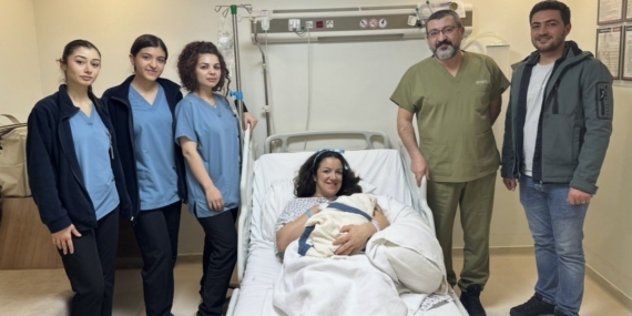 Gaziantep’te 2026 yılının ilk bebeği "Ayaz" oldu