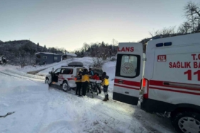 Giresun UMKE, kar nedeniyle ulaşılamayan köyde hastaya umut oldu