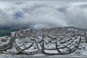 Giresun’da kar sonrası kartpostallık manzaralar ortaya çıktı