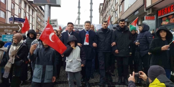 Güneysu’dan Galata’ya destek yürüyüşü