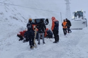 Hakkari’de çığ altında kalan araçtaki 2 kişi kurtarıldı