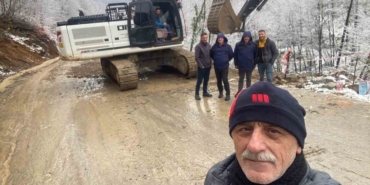 Heyelan nedeniyle kapanan yol onarıldı