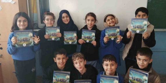 İlkokul öğrencileri, hayallerini kitaba taşıdı