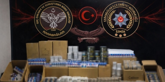 İzmir’de kaçak sigara operasyonu: 500 bin adet makaron ele geçirildi