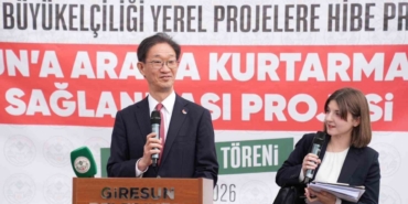 Japonya’dan Giresun Belediyesi’ne kurtarma aracı desteği
