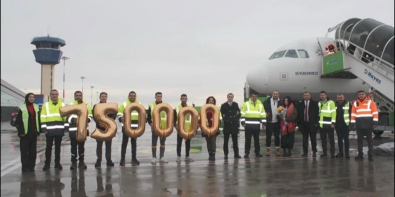 Kapadokya hava limanı rekor kırdı