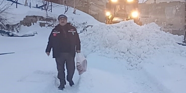 Kar altındaki yaylalarda hayvanlar için seferberlik