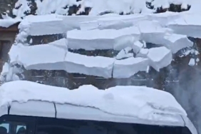 Kar temizliği sırasında facianın eşiğinden dönüldü