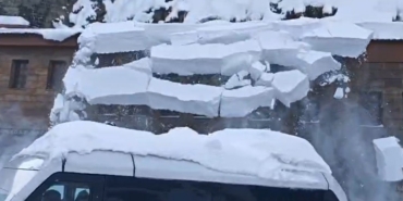 Kar temizliği sırasında facianın eşiğinden dönüldü