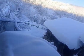 Karabük’te köylerde kar kalınlığı 1.5 metreyi aştı