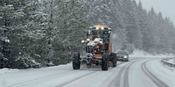 Karabük’ün yüksek kesimlerinde kar yağışı etkili oluyor