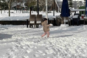 Karın yağışına en çok çocuklar sevindi