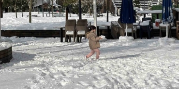 Karın yağışına en çok çocuklar sevindi
