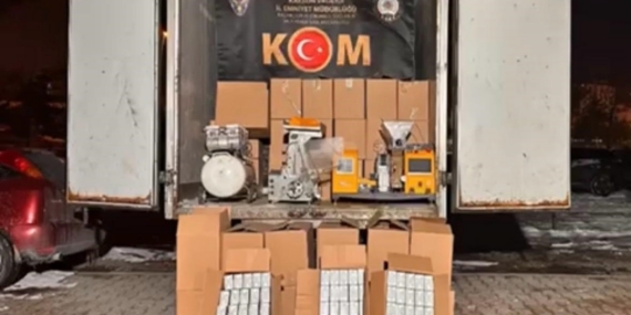 Kayseri’de kaçak sigara operasyonu: 1 gözaltı