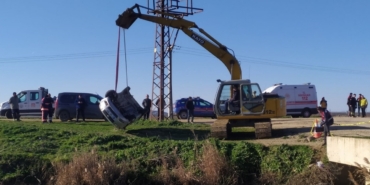 Keşan’da sulama kanalına düşen otomobilin sürücüsü hayatını kaybetti
