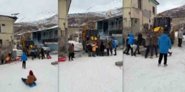 Kızak keyfi yol güvenliğine takıldı