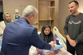 Konya’da yeni yılın ilk bebeği Alparslan bebek oldu