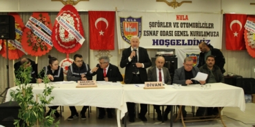Kula Şoförler Odası’nda Başkan Kırlı güven tazeledi