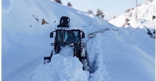 Kulp’ta kar yağışı görsel şölen oluşturdu
