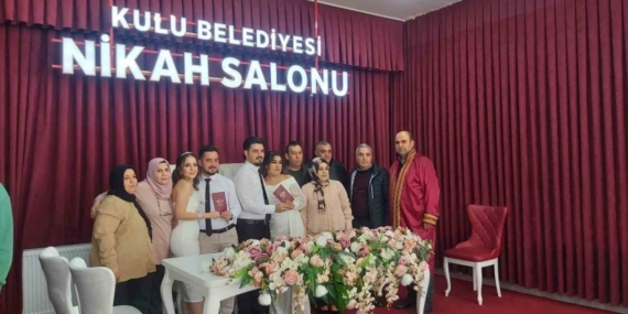 Kulu’da 2025 yılında 485 çift dünya evine girdi