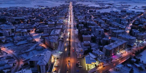 Kulu’da kar yağışı etkili oldu