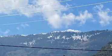 Madran Dağı zirvesi beyaza büründü